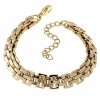 BRACELET GOLD CELEBRITY NEREZOVÁ OCEL