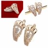 exklusive swarovski vergoldete ohrringe