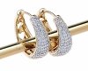 exklusive swarovski vergoldete ohrringe