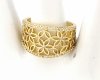 Goldring 17,00 mm. vergoldete Verlobung Xuping