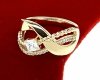 Goldring 18,60 mm. vergoldete Verlobung Xuping