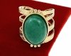 Ring 18,30 mm, goldener Edelstahl