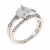 Goldring 17,00 mm. vergoldete Verlobung Xuping