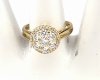 Goldring 18,60 mm. vergoldete Verlobung Xuping
