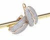 exklusive swarovski vergoldete ohrringe