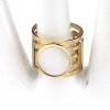 Ring 18,30 mm, goldener Edelstahl