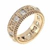 Goldring 18,60 mm. vergoldete Verlobung Xuping