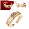 Goldring 17,00 mm. vergoldete Verlobung Xuping