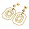 goldene Ohrringe aus Edelstahl