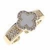 Goldring 17,00 mm. vergoldete Verlobung Xuping