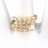 Goldring 17,00 mm. vergoldete Verlobung Xuping