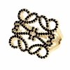 Goldring 17,00 mm. vergoldete Verlobung Xuping