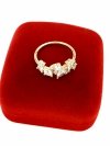 Goldring 18,60 mm. vergoldete Verlobung Xuping