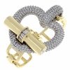 Goldring 17,00 mm. vergoldete Verlobung Xuping