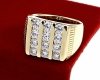 Goldring 18,60 mm. vergoldete Verlobung Xuping
