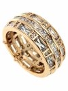 Goldring 18,60 mm. vergoldete Verlobung Xuping