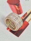 Goldring 18,60 mm. vergoldete Verlobung Xuping