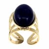 Ring 18,30 mm, goldener Edelstahl