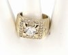 Goldring 18,60 mm. vergoldete Verlobung Xuping