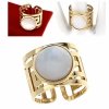 Ring 18,30 mm, goldener Edelstahl