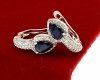 exklusive swarovski vergoldete ohrringe