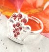 Goldring 17,60 mm. vergoldete Verlobung Xuping