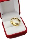 Ring 19,00 mm, goldener Edelstahl