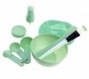 Set: Schüssel, Pinsel, Zerstäuber, Messbecher und Schwamm zur Herstellung von Masken, Farben