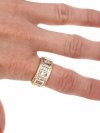 Goldring 18,60 mm. vergoldete Verlobung Xuping