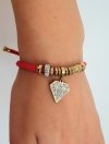 GOLDENES ARMBAND MIT EDELSTAHL
