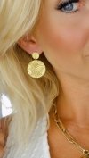goldene Ohrringe aus Edelstahl