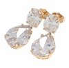 exklusive swarovski vergoldete ohrringe