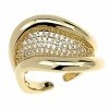 Goldring 17,00 mm. vergoldete Verlobung Xuping