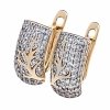 exklusive swarovski vergoldete ohrringe