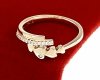 Goldring 18,60 mm. vergoldete Verlobung Xuping