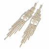 OHRRINGE GOLD LANGE ZIRKONIA HOCHZEIT HOCHZEIT