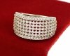 Goldring 18,60 mm. vergoldete Verlobung Xuping