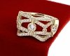Goldring 18,60 mm. vergoldete Verlobung Xuping