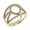 Goldring 18,60 mm. vergoldete Verlobung Xuping
