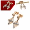 exklusive swarovski vergoldete ohrringe