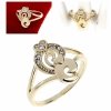 Goldring 18,60 mm. vergoldete Verlobung Xuping