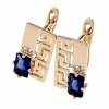 exklusive swarovski vergoldete ohrringe