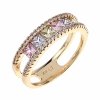 Goldring 18,60 mm. vergoldete Verlobung Xuping