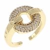 Goldring 17,00 mm. vergoldete Verlobung Xuping