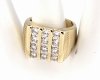 Goldring 18,60 mm. vergoldete Verlobung Xuping