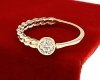Goldring 18,60 mm. vergoldete Verlobung Xuping