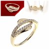 Goldring 18,60 mm. vergoldete Verlobung Xuping