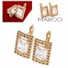 exklusive swarovski vergoldete ohrringe