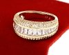 Goldring 18,60 mm. vergoldete Verlobung Xuping