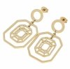 goldene Ohrringe aus Edelstahl